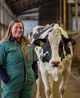 Emma Morrison is the Face of Many On-farm Dairy Research Projects
